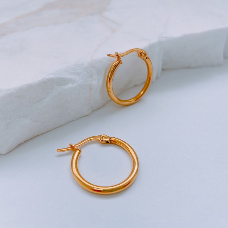 ARGOLLAS CLÁSICAS DORADAS PEQUEÑAS