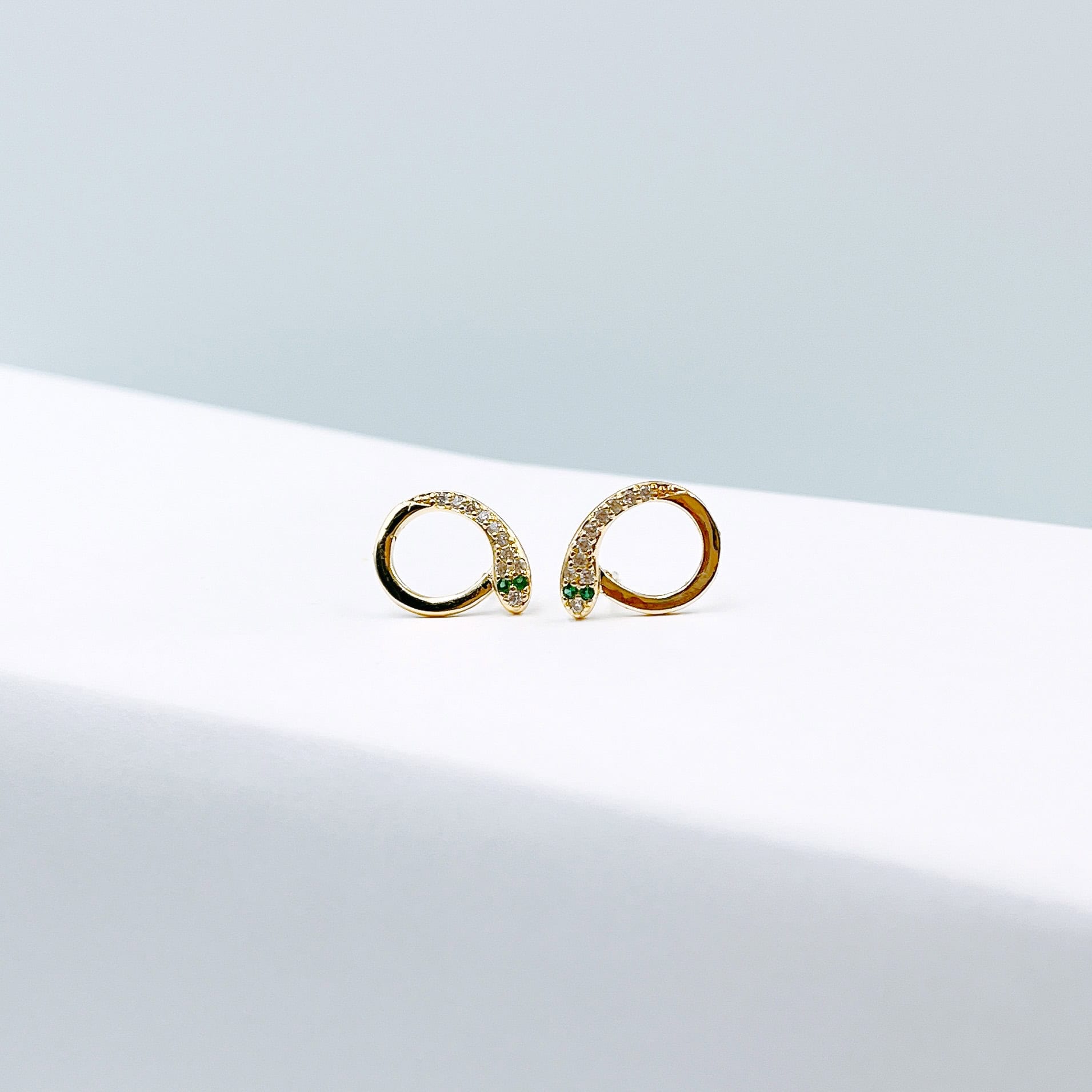 Aretes de serpiente circulares