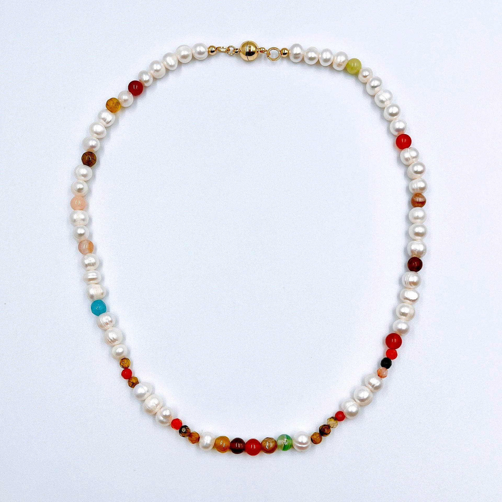 Collar colores perlas