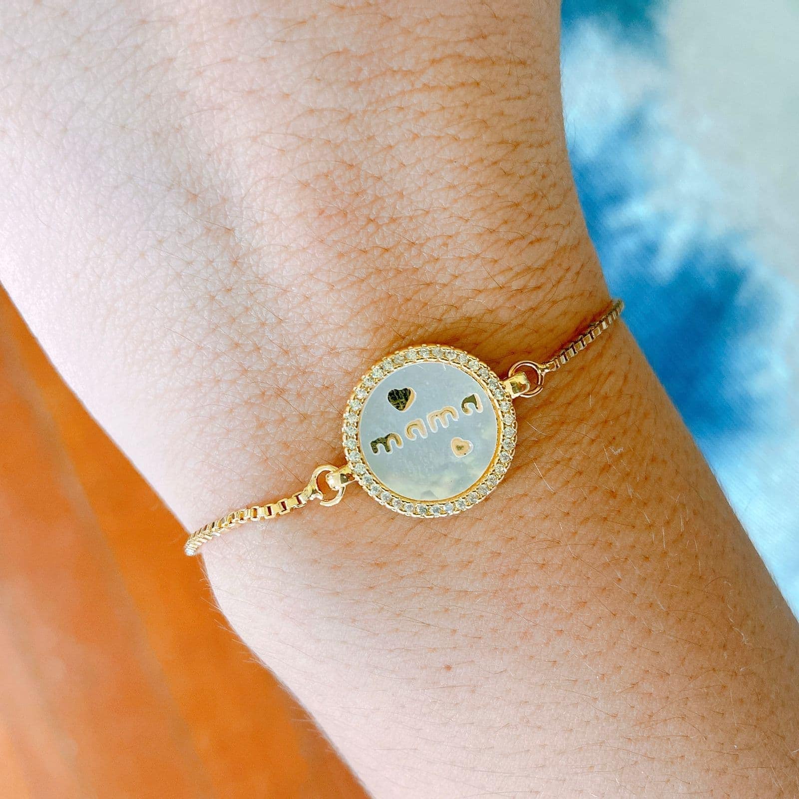 PULSERA DORADA MAMÁ