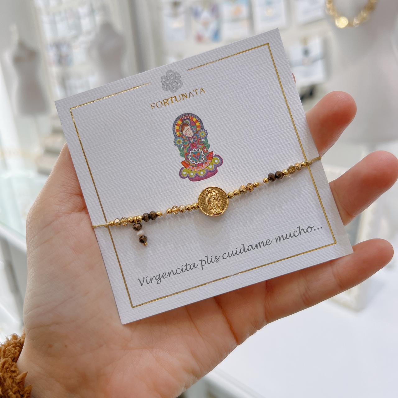 PULSERA MACRAME VIRGEN DE GUADALUPE
