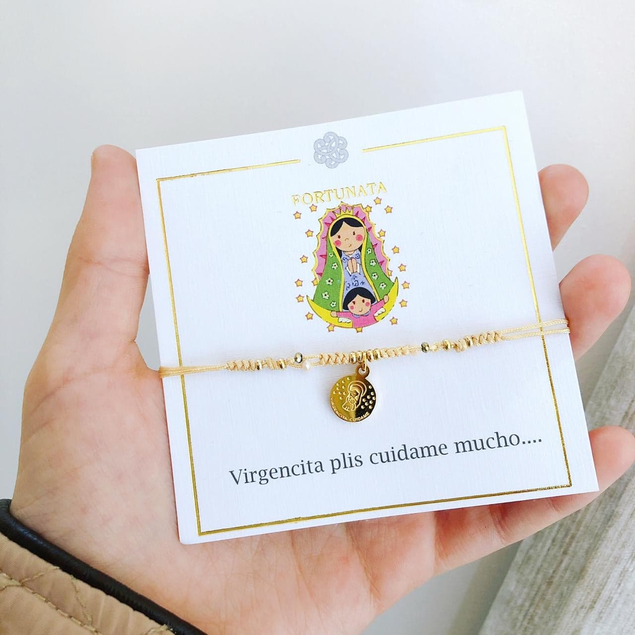 Pulsera Macramé Virgencita